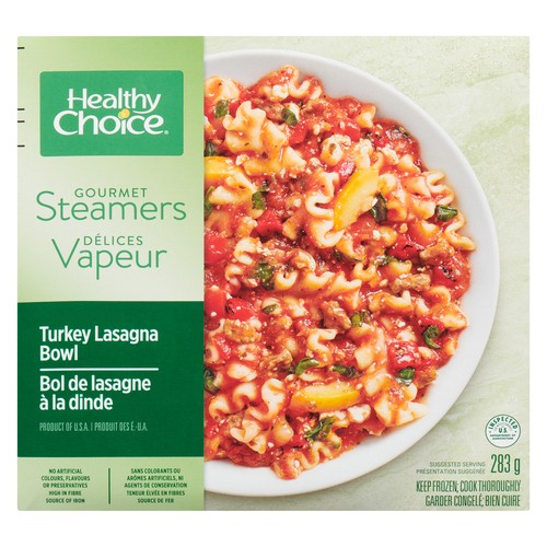 Healthy Choice Gourmet Steamers Frozen Turkey Lasagna Bowl 283 g