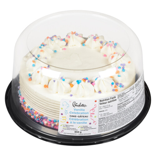 Charlottes Celebration 8 inch Cake Vanilla 850 g (frozen)