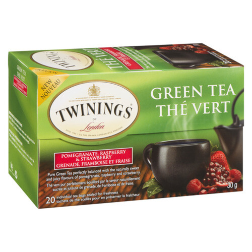 Twinings Green Tea Pomegranate Raspberry & Strawberry 20 Tea Bags