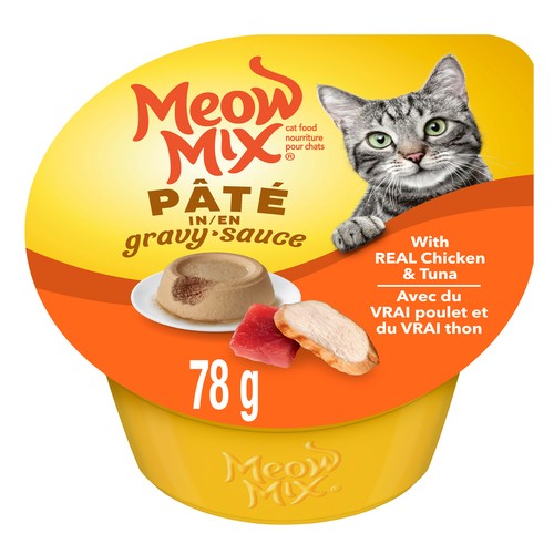 Meow Mix Wet Cat Food Pate In Gravy Chicken & Tuna 78 g 