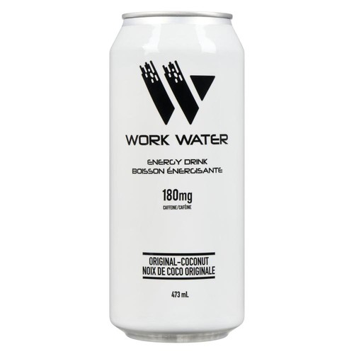 Work Water Energy Drink Original-Coconut 473 ml (can)
