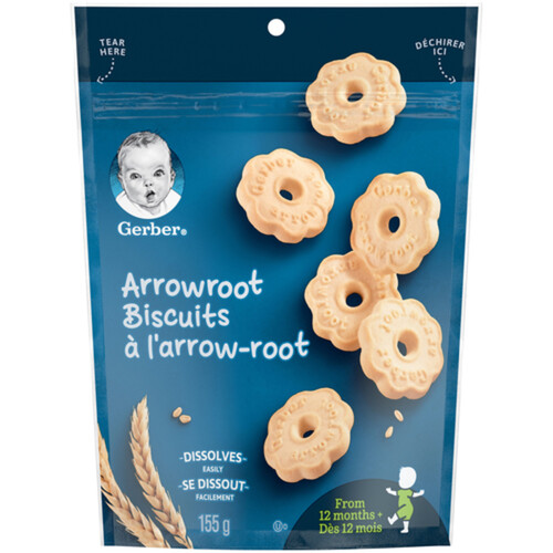 Nestlé Gerber Arrowroot Biscuits 155 g