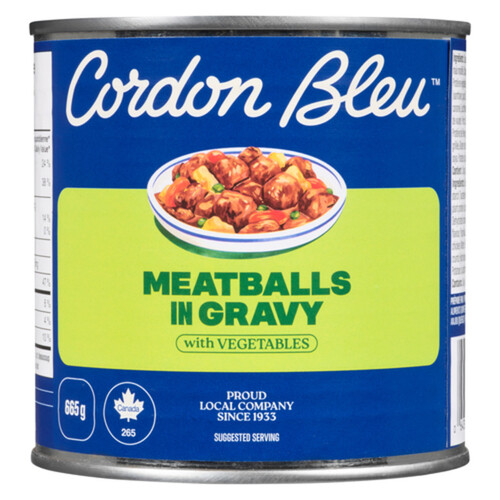 Cordon Bleu Meatballs in Gravy With Vegetables 665 g