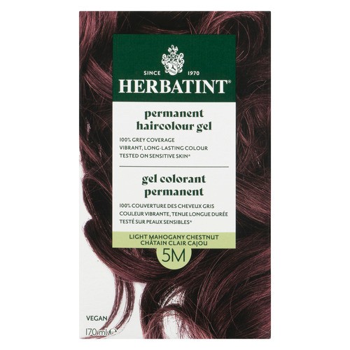 Herbatint Permanent Haircolour Gel 5M Light Mahogany Chestnut 170 ml