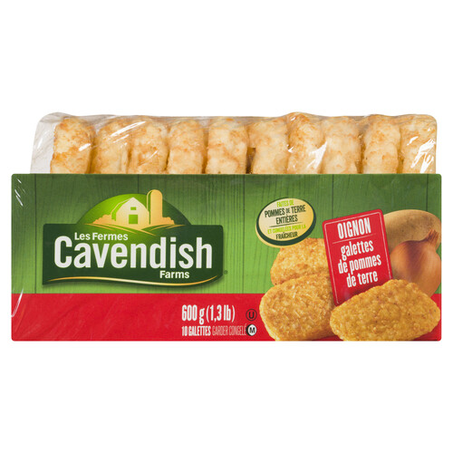 Cavendish Farms Onion Hash Brown Patties 10 Pack 600 g (frozen)