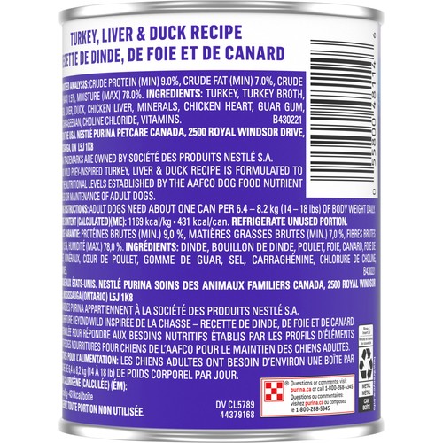 Purina Beyond Wet Dog Food Wild Turkey And Duck 368 g