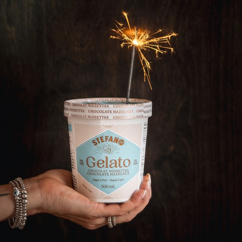 Stefano Faita Gelato Italian Style Chocolate Hazelnut 500 ml