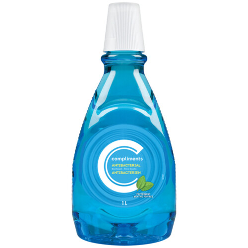 Compliments Antibacterial Mouthwash Peppermint 1 L