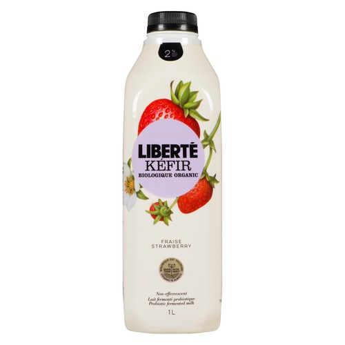 Liberté Organic 2% Kefir Strawberry 1 L