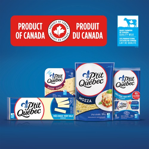 P'tit Québec Block Cheese Marble Cheddar 400 g