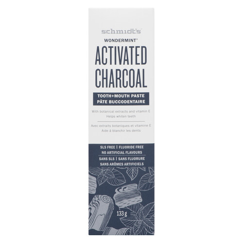 Schmidt's Naturals Wondermint with Activated Charcoal 133 g