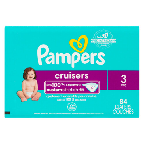 Pampers Cruisers Diapers Size 3 84 Count 