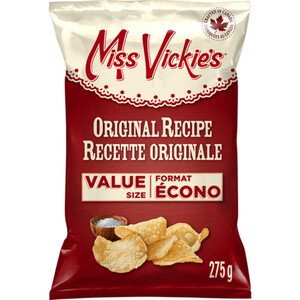 Miss Vickie's Kettle Cooked Potato Chips Original Value Size 275 g