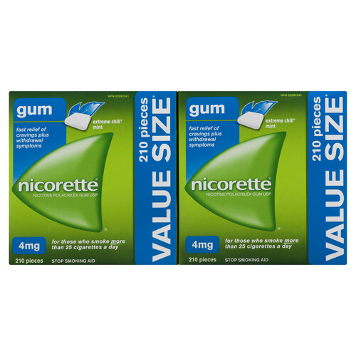 Nicorette Extreme Chill Mint Gum 4mg 210 Pieces