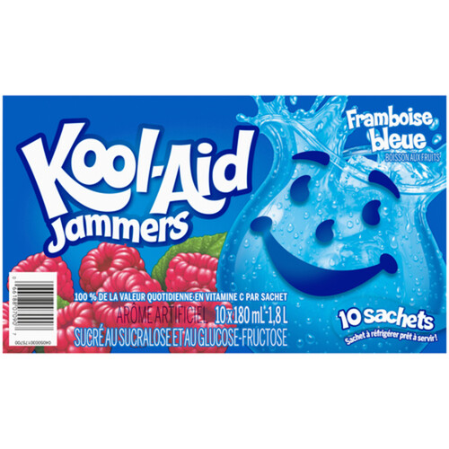 Kool-Aid Jammers Blue Raspberry 10 x 180 ml