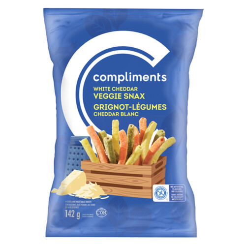 Compliments Veggie Snax White Cheddar 142 g