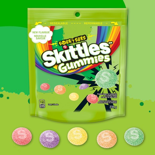 Skittles Gummies Candy Sour 235 g