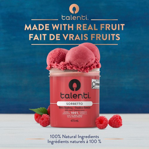 Talenti Dairy-Free Sorbetto Roman Raspberry 473 ml