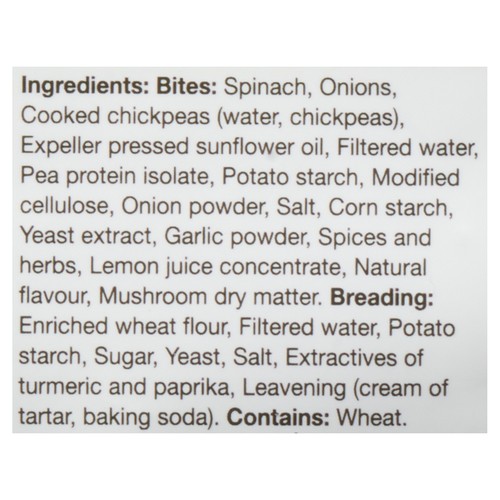 Sol Cuisine Plant Based Bites Spinach Chickpea 304 g (frozen)