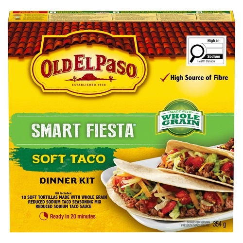 Old El Paso Smart Fiesta Taco Dinner Kit Soft 354 g