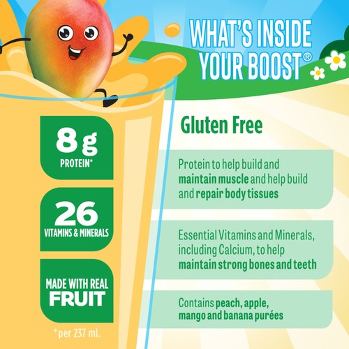 Boost Kids Nutritional Supplement Essentials Fruit Blend Tropical 6 x 237 ml
