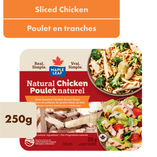 Maple Leaf Deli Sliced Natural Chicken Breast Oven Roasted 250 g