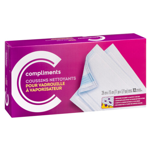 Compliments Spray Mopping Pad Refills 12 Pack