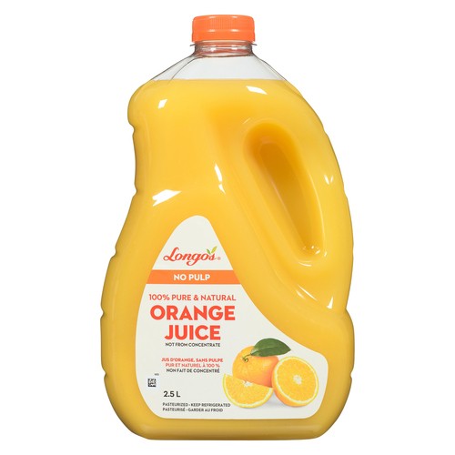 Longo's Orange Juice No Pulp 2.5 L