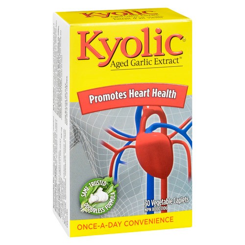 Kyolic Aged Garlic Extract Once-A-Day Convenience Vegetable Caplets 30 Count