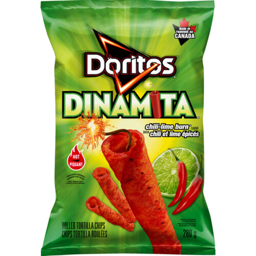Doritos Dinamita Rolled Tortilla Chips Chile-Lime Burn 280 g