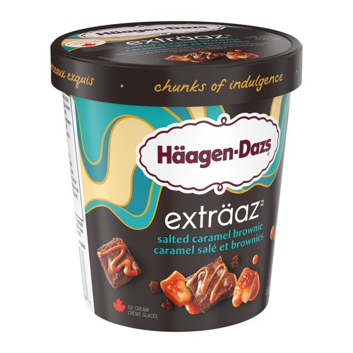 Häagen-Dazs Extraaz Ice Cream Salted Carmel Brown 450 ml
