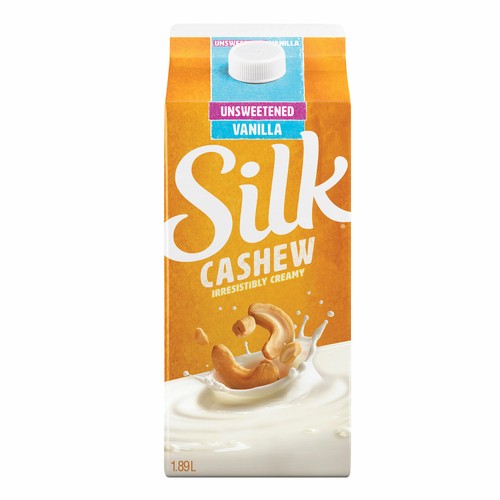 Silk Unsweetened Milk Alternative Creamy Cashew Vanilla Flavour 1.89 L