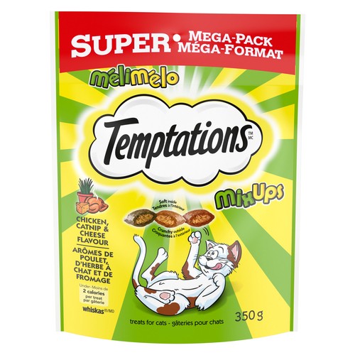 Temptations Mix Ups Cat Treats Chicken Catnip & Cheddar Flavour 350 g