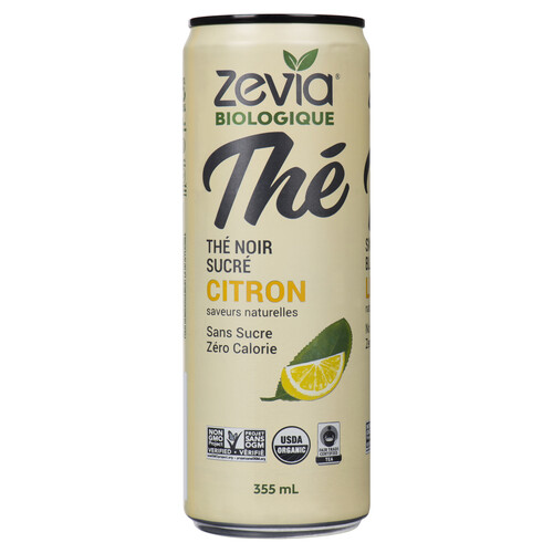 Zevia Organic Black Tea Lemon 355 ml (can)
