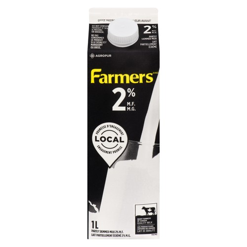 Farmers 2% Partly Skimmed Milk Carton 1 L