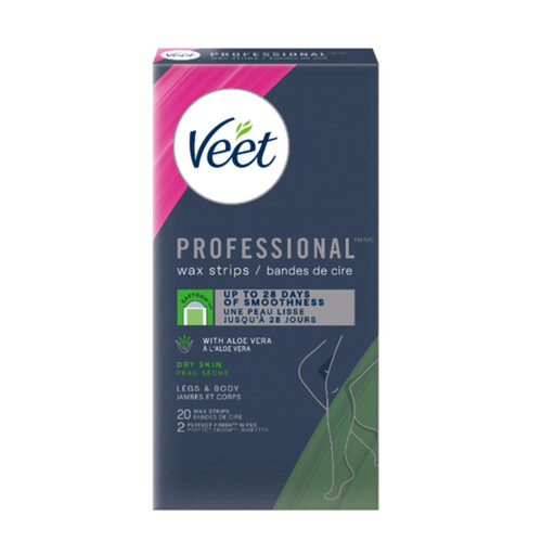 Veet Wax Strips Easy Gel For Dry Skin 40 Strips