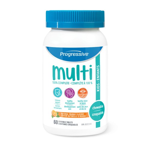 Progressive Kids Multivitamins Chewable Tablets 60 Count