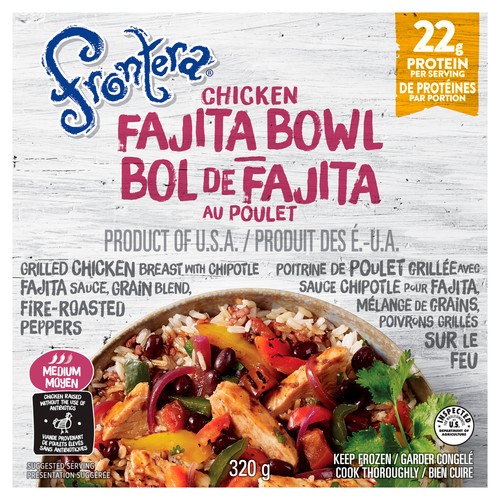 Frontera Chicken Fajita Bowl 320 g (frozen)