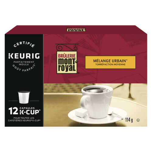 Brulerie Mont-Royal Coffee Pods Urban Style Blend 12 K-Cups 114 g