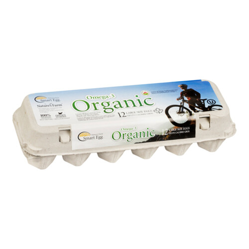 Natures Farm Organic Omega 3 Eggs Large 12 Count Voilà Online Groceries & Offers