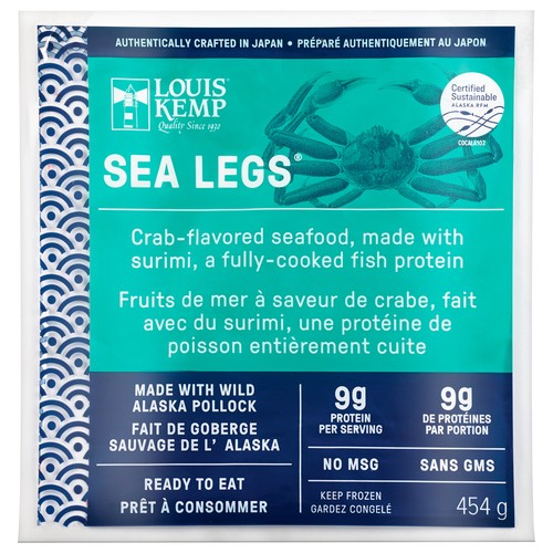 Louis Kemp Frozen Sea Legs Imitation Crab 454 g