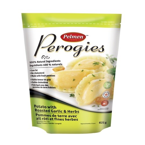 Pelmen Garlic & Herb Perogies 625 g (frozen)