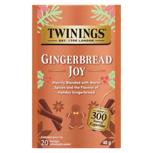 Twinings Black Tea Gingerbread Joy 20 Tea Bags