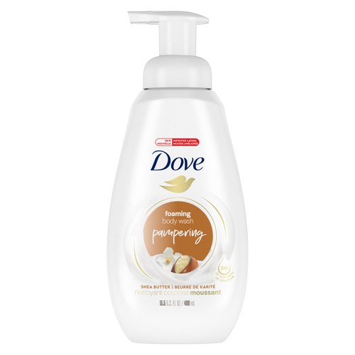 Dove Pampering Foaming Body Wash Shea Butter For 24 Hours Of Softness 400 ml