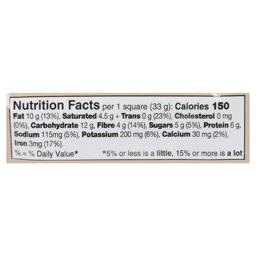 Mid-Day Squares Vegan Fudge Yah Chocolate Bar 33 g