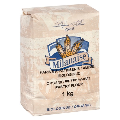 La Milanaise Organic Pastry Flour Sifted Wheat 1 kg 