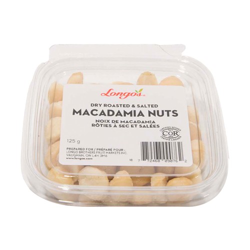 Longo's Roasted Macadamia Nuts Salted 125 g