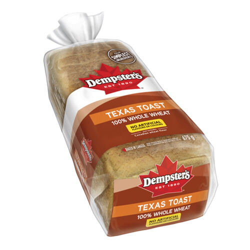 Dempster’s Sandwich Bread 100% Whole Wheat Texas Toast 675 g