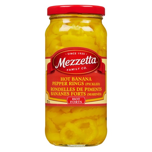 Mezzetta Express Hot Pepper Rings 375 ml