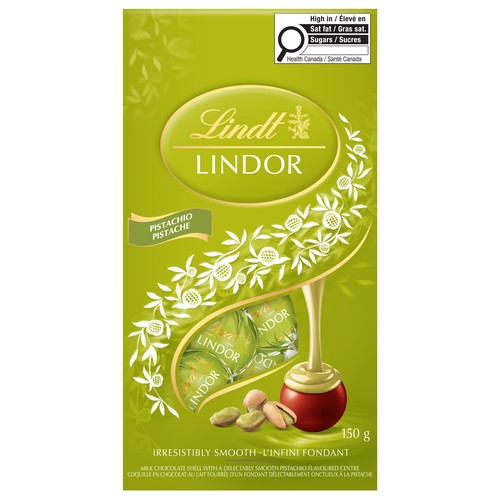 Lindt Lindor Truffles Milk Chocolate Smooth Pistachio Bag 150 g